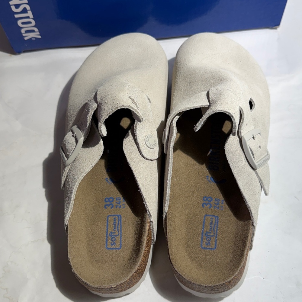 New White Birkenstock Boston clogs / clog women’s - Picture 6 of 7